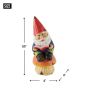 Bookworm Gnome Solar Statue