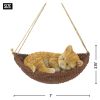 NAPPING CAT ON HAMMOCK FIGURINE