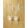 Radiant Crystal Pendant Wall Sconce Set - Elegant Lighting Duo