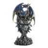 Blue Dragon Warrior Statue