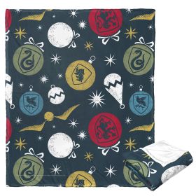 Harry Potter Silk Touch Throw Blanket, 50" x 60", House Ornaments