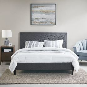 Rowen Quilted Upholstered Platform Bed(King)