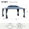 Big size's Gazebos-Double Roof Sunshade (Powder Coated)