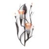 Dawn Lilies Candle Wall Sconce - Elegant Home Decor Accent