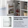 Kitchen Cart with Rubber wood Drop-Leaf Countertop ,Cabinet door internal storage racks,Kitchen Island on 5 Wheels with Storage Cabinet and 3 Drawers