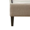 Catalina Channel Tufted Upholstered Platform Bed(King)