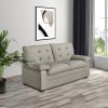 Apartment Love seat Love, 2-SEAT, Grey Faux Leather