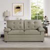 Apartment Love seat Love, 2-SEAT, Grey Faux Leather