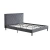 Rowen Quilted Upholstered Platform Bed(King)