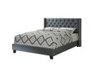 QUEEN BED in Blue Gray