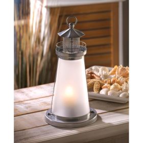 Seaside Lookout Lighthouse Candle Lamp - Illuminate Your Space with Coastal Charm