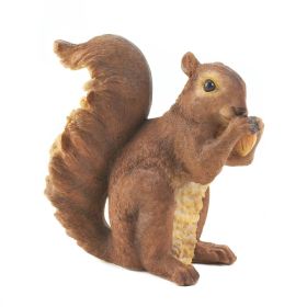 Charming Nibbling Squirrel Garden Statue - Perfect Outdoor Decor and Wildlife Ornament